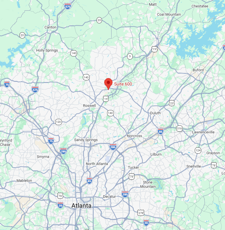 Map Stora Enso North America headquarters, Alpharetta, GA